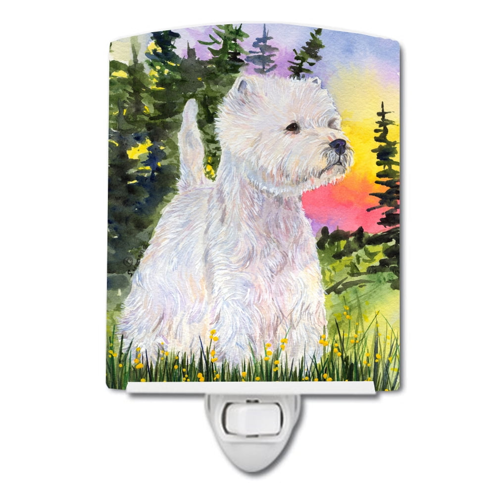 Westie Ceramic Night Light