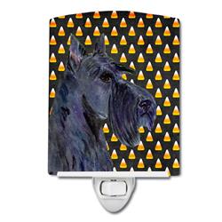 SS4322CNL Scottish Terrier Candy Corn Halloween Portrait Ceramic Night Light