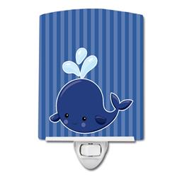 Nautical Whale Blue No.2 Ceramic Night Light