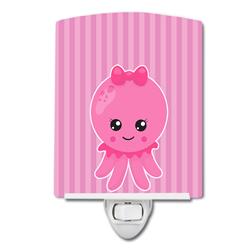 Nautical Pink Octopus No.1 Ceramic Night Light