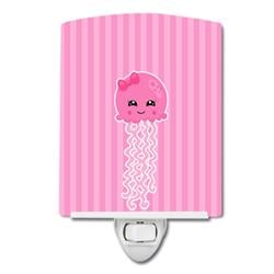 BB8907CNL Nautical Pink Jellyfish Ceramic Night Light