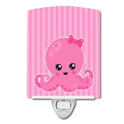 BB8911CNL Nautical Pink Octopus Ceramic Night Light