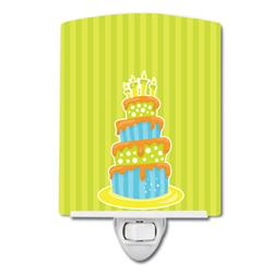 BB8916CNL Nautical Bithday Cake Ceramic Night Light