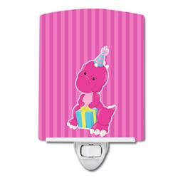 BB8921CNL Dinosaur Pink No.2 Ceramic Night Light