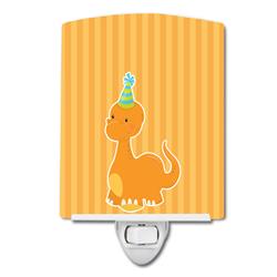 BB8927CNL Dinosaur Orange Ceramic Night Light