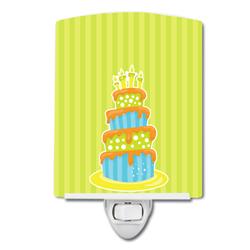 BB8931CNL Dinosaur Birthday Cake Ceramic Night Light