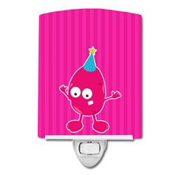 Birthday Monster Pink Ceramic Night Light