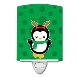 Christmas Penquin Reindeer Ceramic Night Light