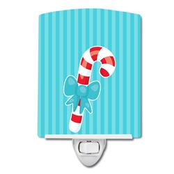 Christmas Candy Cane Ceramic Night Light