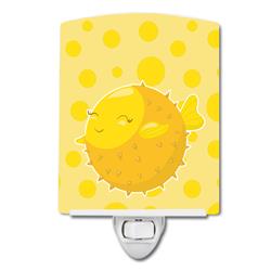 BB8956CNL Fish Puffer Fish Ceramic Night Light