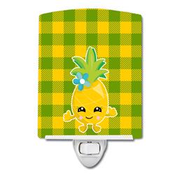 Pineapple Girl Face Ceramic Night Light
