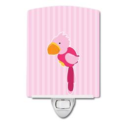 BB8971CNL Pirate Parrot Pink Ceramic Night Light