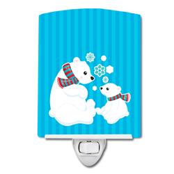 Polar Bears No.5 Ceramic Night Light