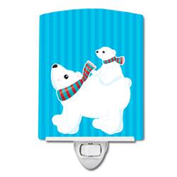 BB8982CNL Polar Bears No.6 Ceramic Night Light