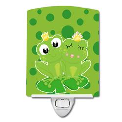BB8988CNL Frog Prince & Princess Ceramic Night Light