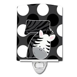 Zoo Month 7 Zebra Ceramic Night Light