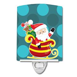 Christmas Santa Claus Sleigh Ceramic Night Light