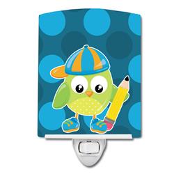 BB9028CNL Back to School Boy Bird Ceramic Night Light