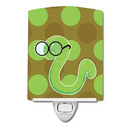 BB9031CNL Back to School Worm Ceramic Night Light