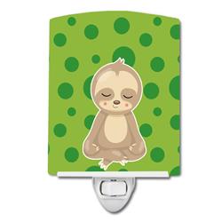BB9034CNL Sloth Yoga Ceramic Night Light