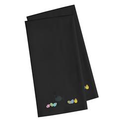 Picture of Carolines Treasures CK1671BKTWE Poodle Easter Black Embroidered Kitchen Towel - Set of 2