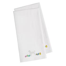 Picture of Carolines Treasures CK1592WHTWE Afghan Hound Easter White Embroidered Kitchen Towel - Set of 2