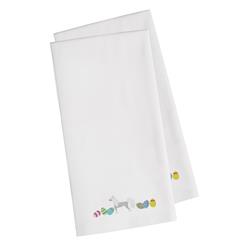 Picture of Carolines Treasures CK1625WHTWE Chinese Crested Easter White Embroidered Kitchen Towel - Set of 2