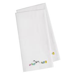 Picture of Carolines Treasures CK1632WHTWE Dalmatian Easter White Embroidered Kitchen Towel - Set of 2