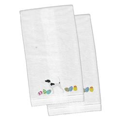 Picture of Carolines Treasures CK1639KTEMB English Pointer Easter White Embroidered Plush Hand Towel - Set of 2
