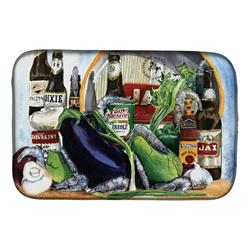 Picture of Carolines Treasures 1007DDM Eggplant & New Orleans Beers Dish Drying Mat