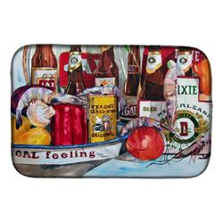 Picture of Carolines Treasures 1010DDM Verons & New Orleans Beers Dish Drying Mat