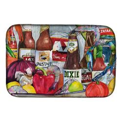 Picture of Carolines Treasures 1017DDM New Orleans Beers & Spices Dish Drying Mat