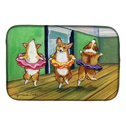 Little Ballerina Corgi Dish Drying Mat