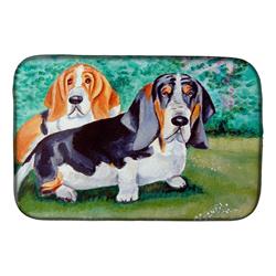 Basset Hound Double Trouble Dish Drying Mat