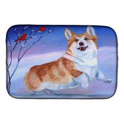 7328DDM Corgi Snow Cardinal Dish Drying Mat