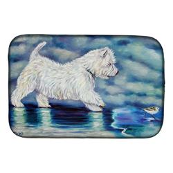 7334DDM Misty Westie Dish Drying Mat