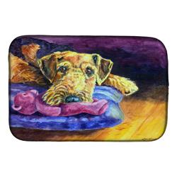 7345DDM Airedale Terrier Teddy Bear Dish Drying Mat