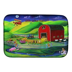 Picture of Carolines Treasures 7404DDM Corgi Barn Dance Dish Drying Mat