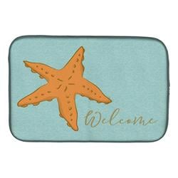 Starfish Welcome Dish Drying Mat