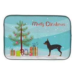 Toy Fox Terrier Merry Christmas Tree Dish Drying Mat