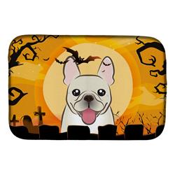 Halloween French Bulldog Dish Drying Mat