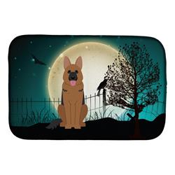BB2257DDM Halloween Scary German Shepherd Dish Drying Mat