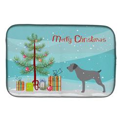 BB2929DDM German Wirehaired Pointer Merry Christmas Tree Dish Drying Mat