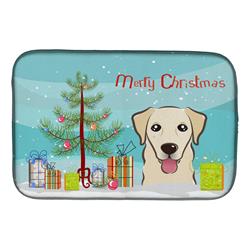 Christmas Tree & Golden Retriever Dish Drying Mat