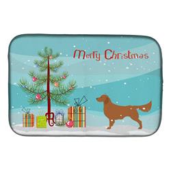 Golden Retriever Merry Christmas Tree Dish Drying Mat