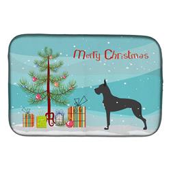 Great Dane Merry Christmas Tree Dish Drying Mat
