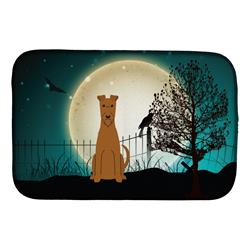 BB2252DDM Halloween Scary Irish Terrier Dish Drying Mat