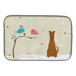 Christmas Presents Between Friends Irish Terrier Dish Drying Mat