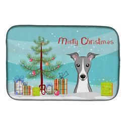 BB1608DDM Christmas Tree & Italian Greyhound Dish Drying Mat