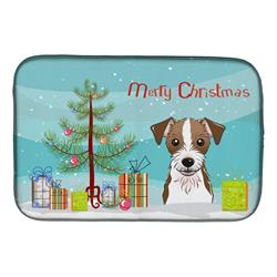 Christmas Tree & Jack Russell Terrier Dish Drying Mat